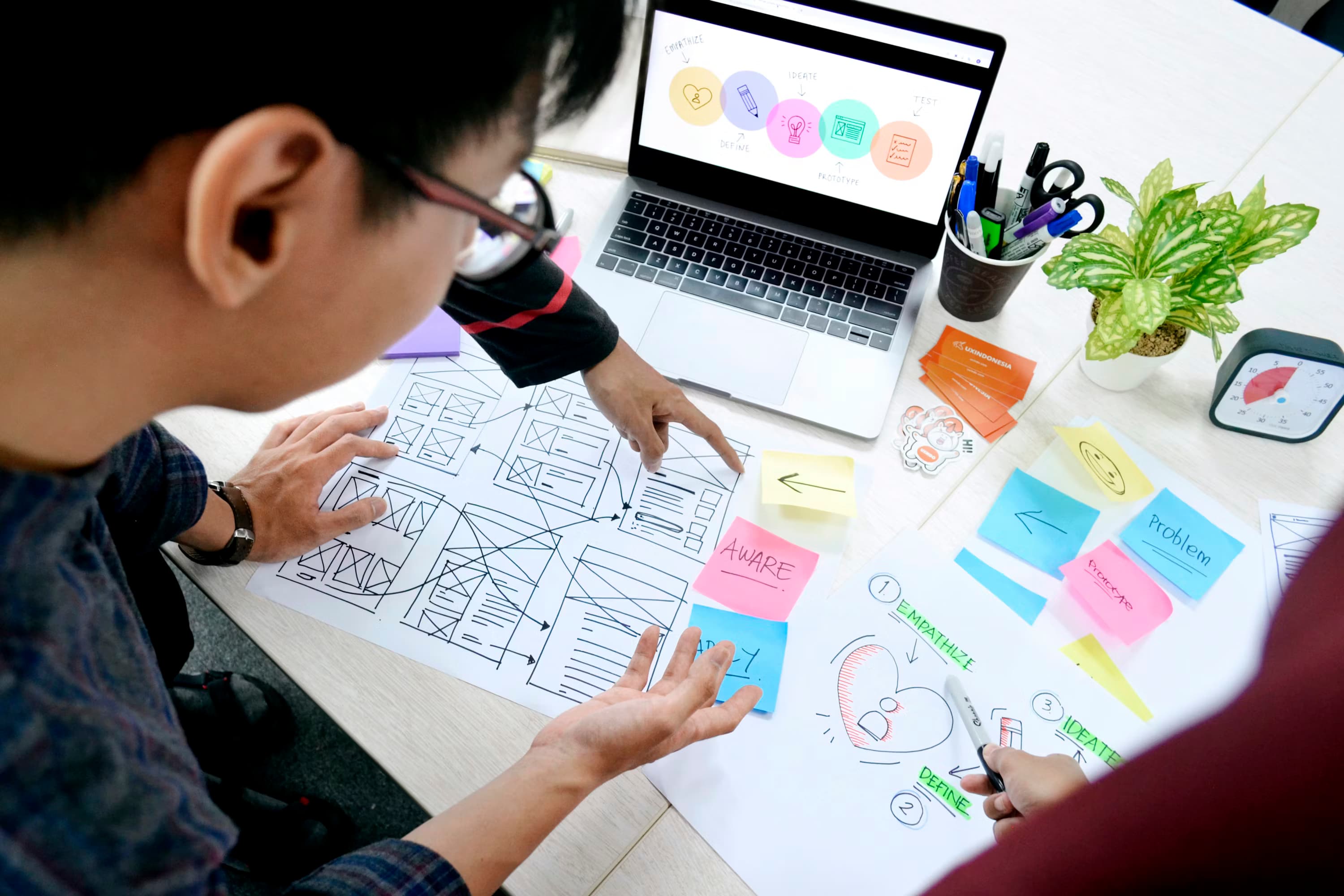 UI/UX Design team collaborating