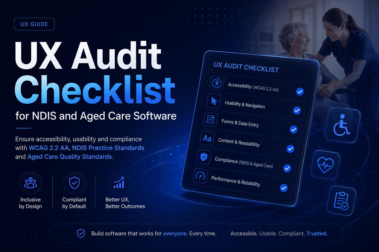 UX Audit Checklist for NDIS and Aged Care Software